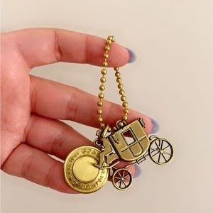 Vintage Coach Carriage & Medallion Charm